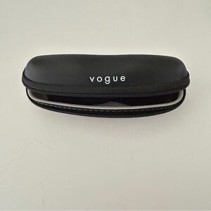 VOGUE EYEGLASSES SUNGLASSES OPTICAL LARGE HARD ZIPPER CASE WITH CLOUD